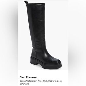 Sam Edelman Larina Waterproof Knee High Platform Boots